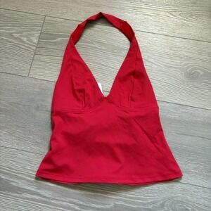 NWT Free People Intimately Womens Red Still Here Halter Cami Tank Top Size XS